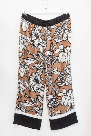 pantalone viscosa fiori