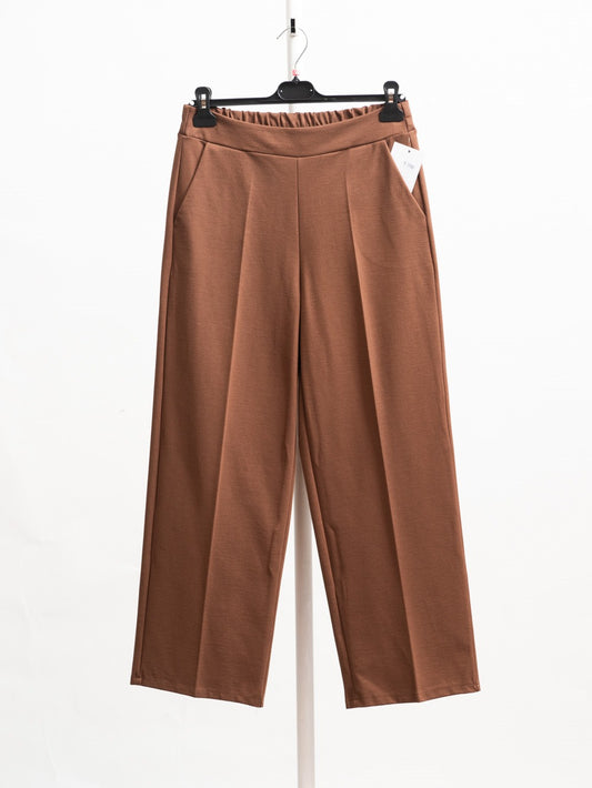 Palazzo trousers in Milanese stitch