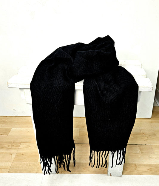 Solid color scarf