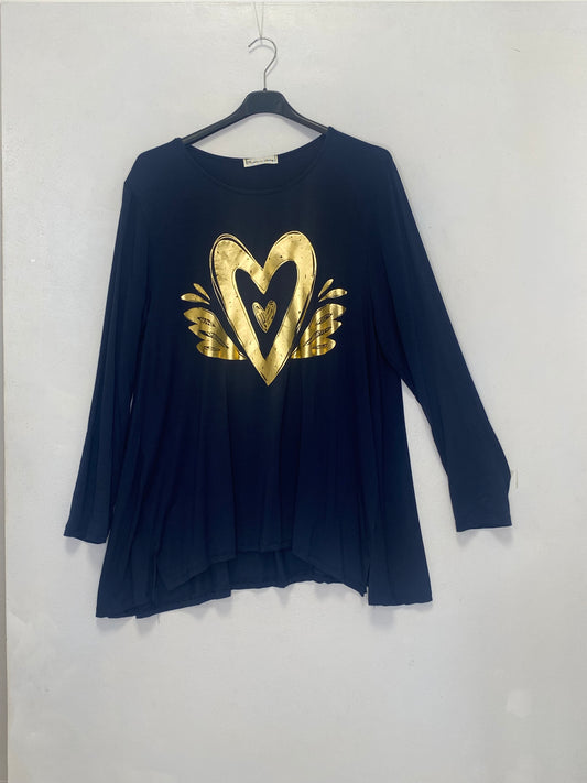 Maglia cuore ali