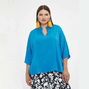 Bluse bluette scollo V coreana