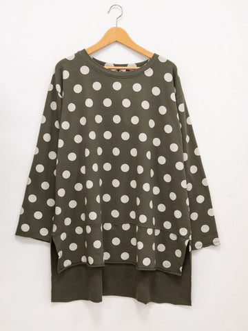 Polka dot sweatshirt