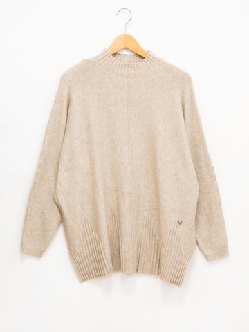 Oversized turtleneck sweater