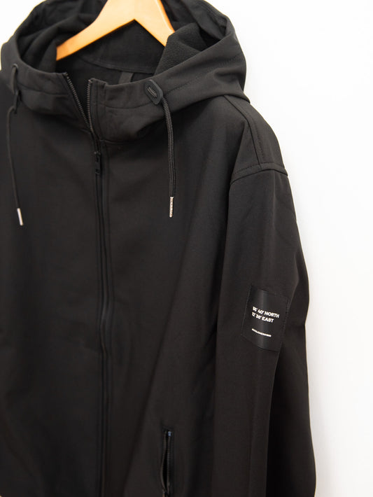 Black rain jacket