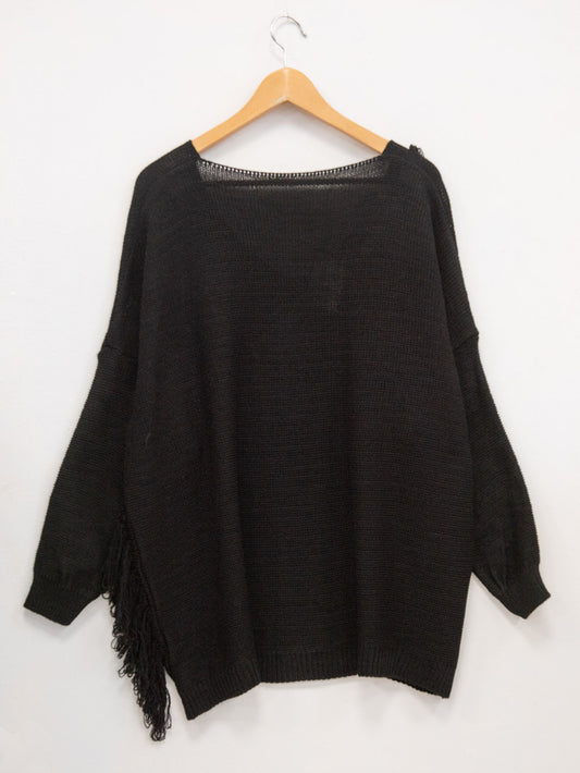 Oversized viscose sweater