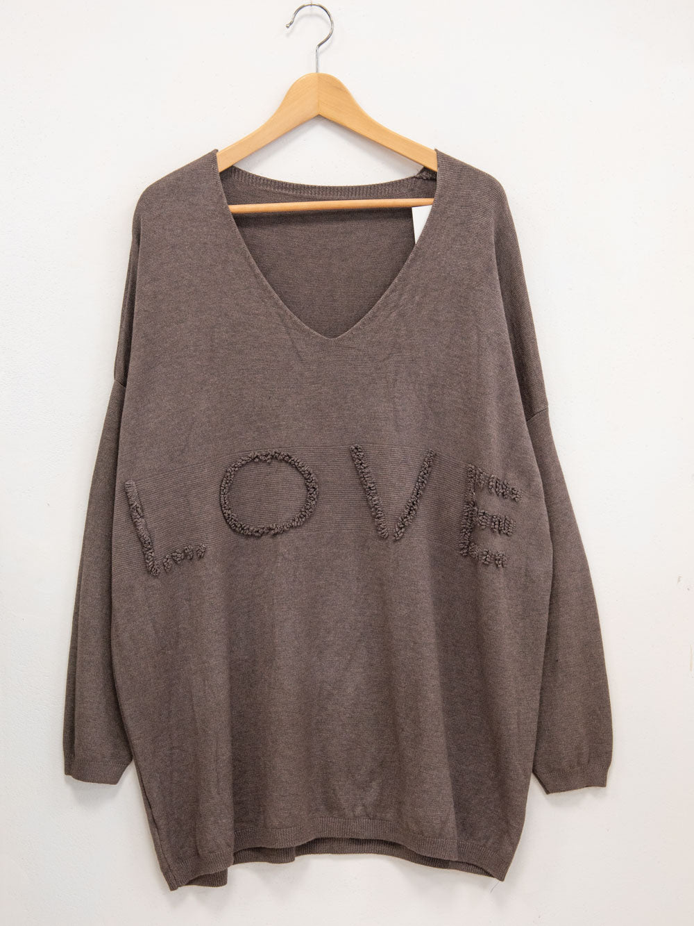 Oversized viscose sweater