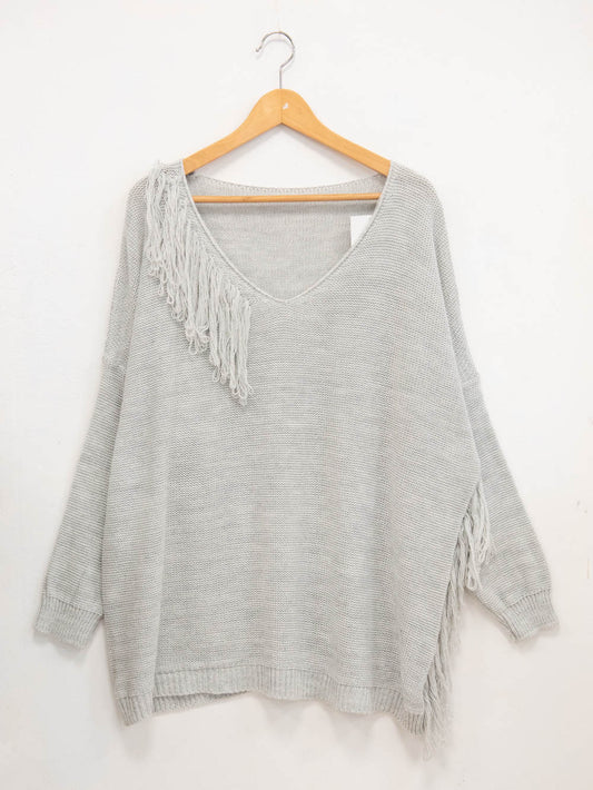 Oversized viscose sweater