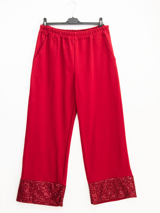 Pantalone over pailettes