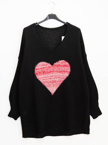 Maglia over cuore