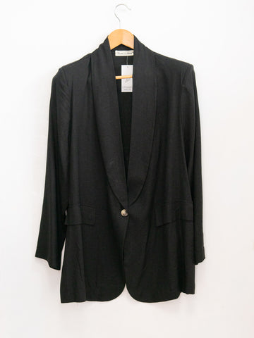 Linen blend blazer