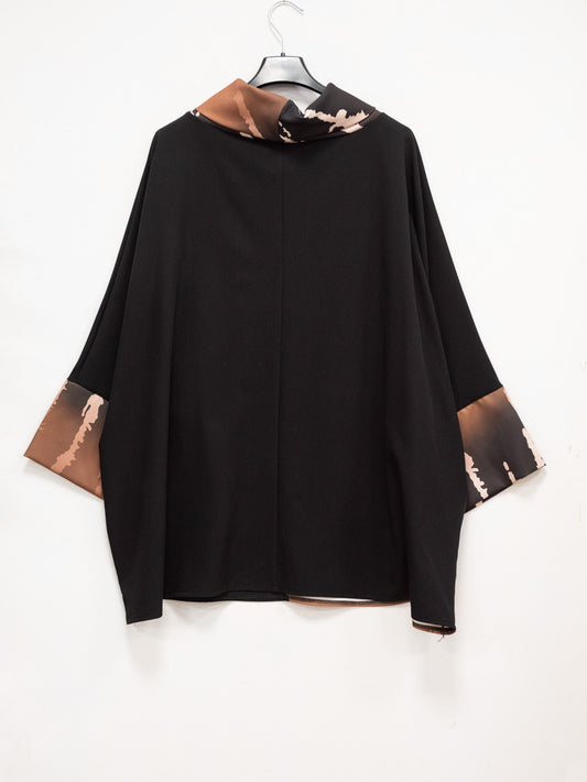 Blusa collo ciambella