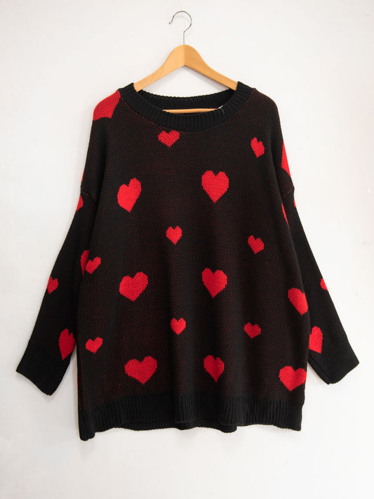 Maglia over cuori