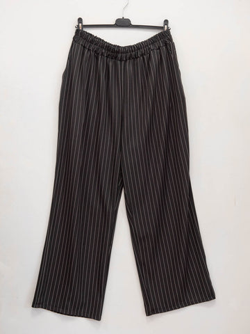 Pantalone morbido gessato