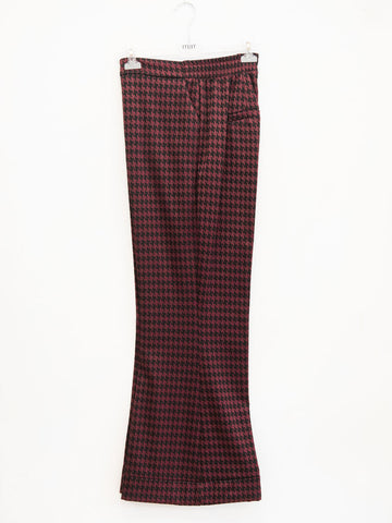 Pied poule trumpet trousers