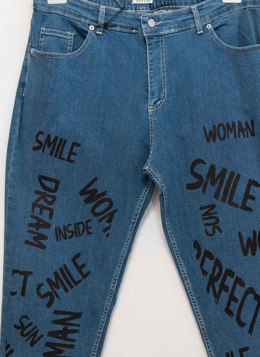 Jeans scritte