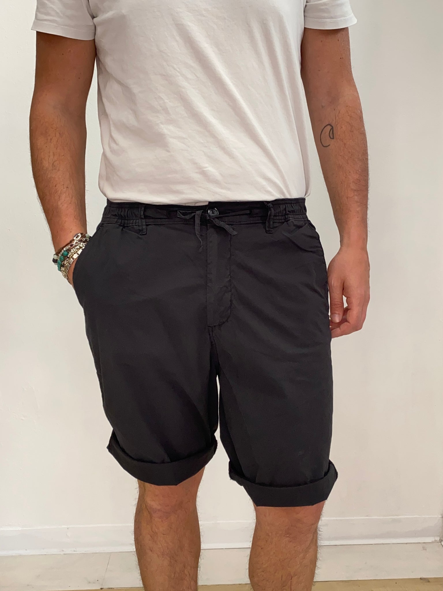 Canvas Bermuda shorts