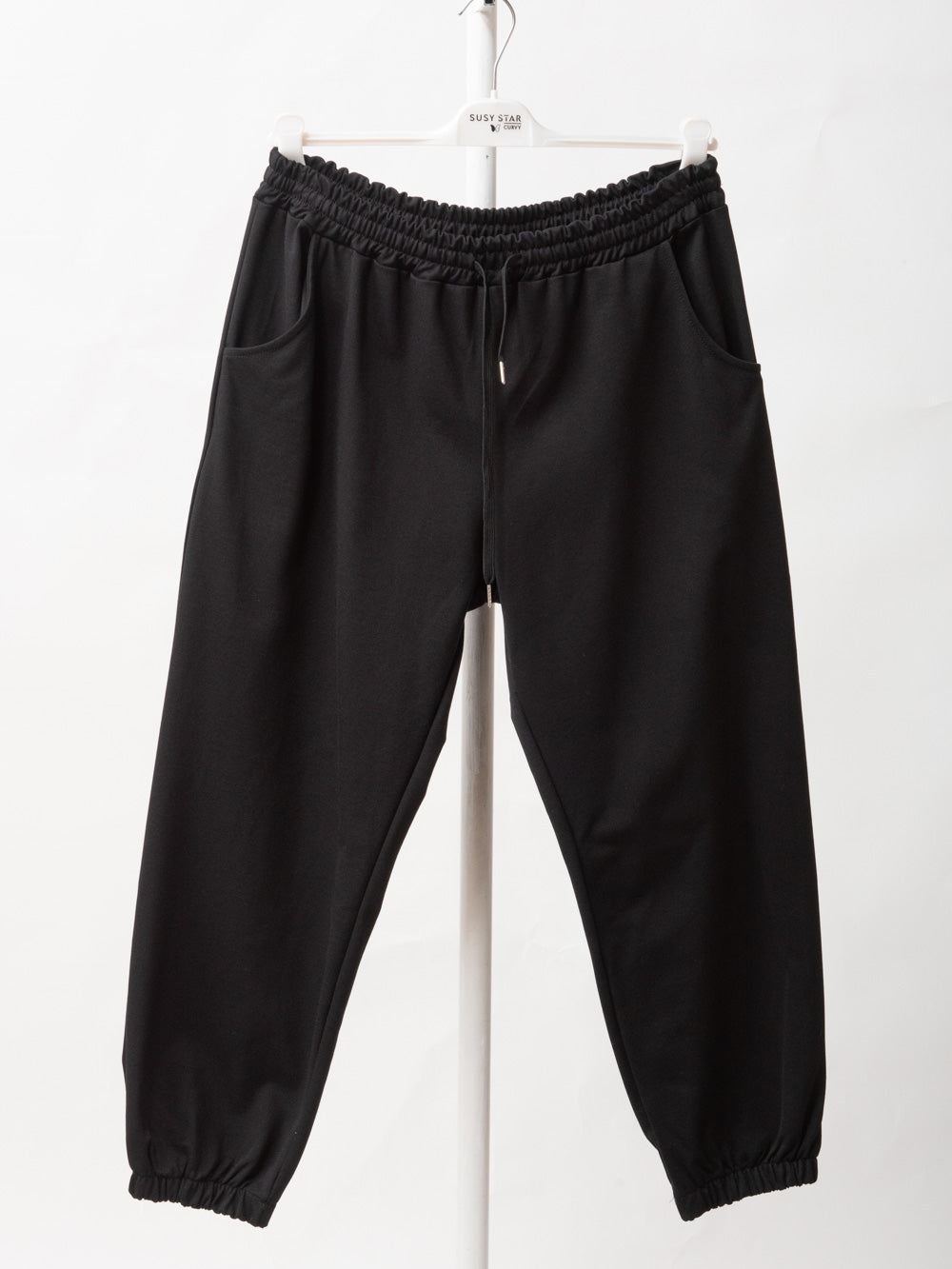 Milanese stitch cuff trousers