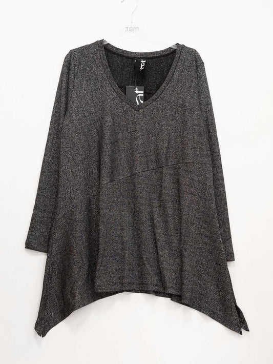 Lurex sweater with tips