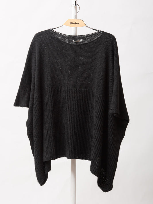 Wool cape sweater