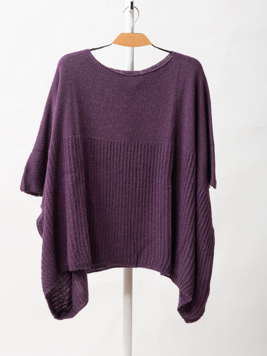 Wool cape sweater