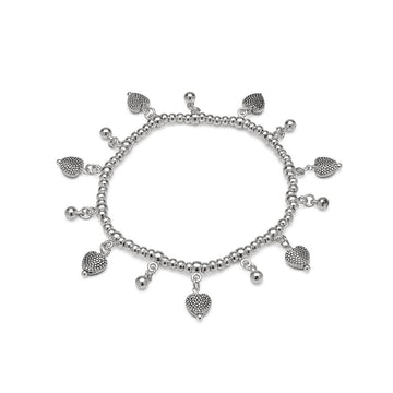 DOTTED HEARTS ELASTIC BRACELET