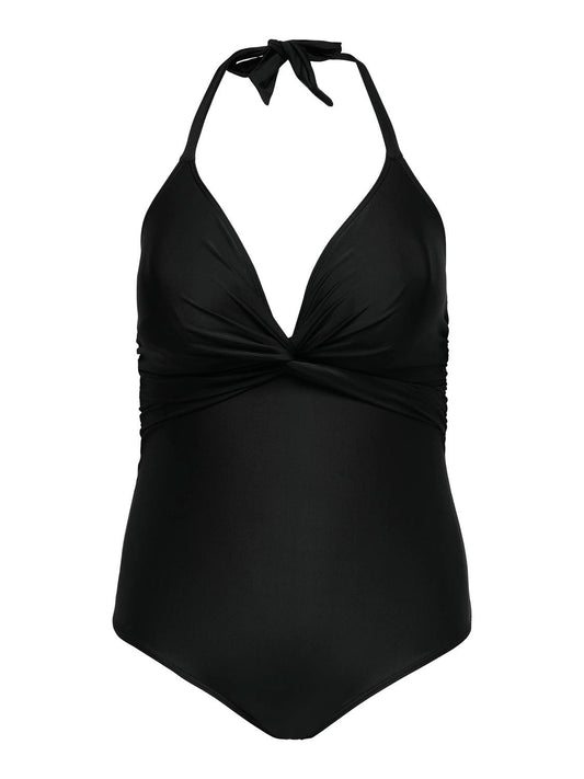 Swimsuit with sweetheart neckline and soft, removable cups